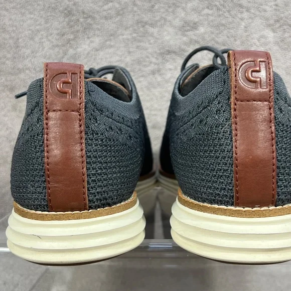 Cole Haan Mens Original Grand Lace Up Knit Oxford Wingtip Shoes Sz 9.5 C27961 - Picture 8 of 11